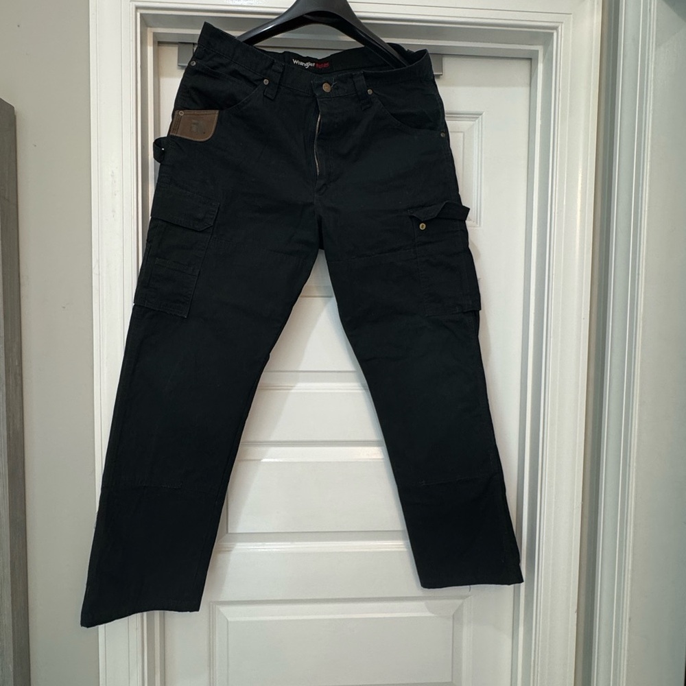 Wrangler Riggs workwear Black Cargo Pants